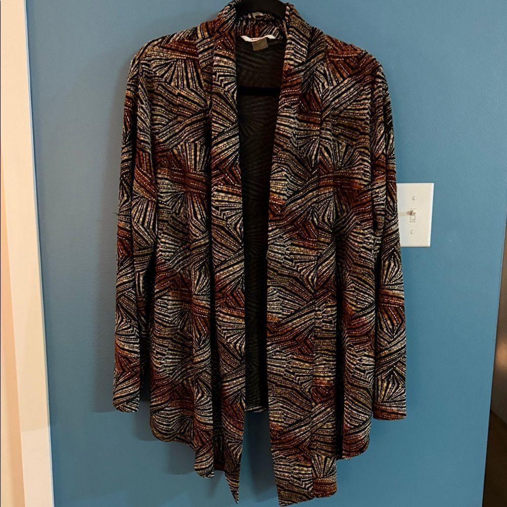 TanJay Multicolor Patterned Cardigan